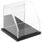 Plymor Clear Acrylic Slanted Front Display Case, 4" x 4" x 4"